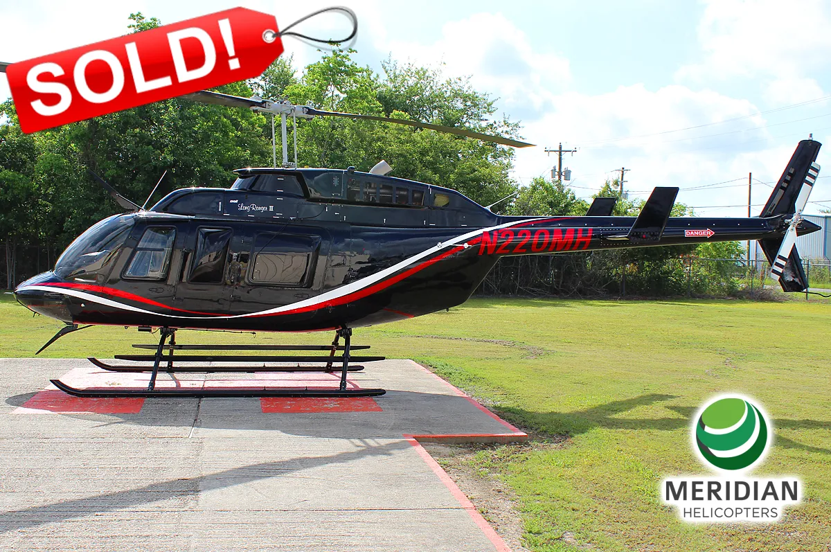 53 – 1990 Bell Helicopter 206L3 – N220MH – 51359 – For Sale – exterior – SOLD 53 - 1990 Bell Helicopter 206L3 - N220MH - 51359 - For Sale - exterior - SOLD