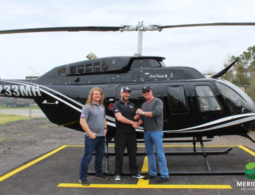 Meridian Helicopters LLC Delivers Completely Refurbished Bell 206L3 to Lasen Inc.